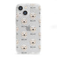 Maremma Sheepdog Icon with Name iPhone 13 Mini Clear Bumper Case