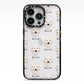 Maremma Sheepdog Icon with Name iPhone 13 Pro Black Impact Case on Silver phone