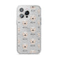 Maremma Sheepdog Icon with Name iPhone 14 Pro Max Glitter Tough Case Silver