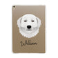 Maremma Sheepdog Personalised Apple iPad Gold Case