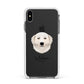 Maremma Sheepdog Personalised Apple iPhone Xs Max Impact Case White Edge on Black Phone