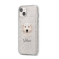 Maremma Sheepdog Personalised iPhone 14 Plus Glitter Tough Case Starlight Angled Image