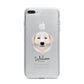 Maremma Sheepdog Personalised iPhone 7 Plus Bumper Case on Silver iPhone