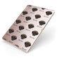 Mastiff Icon with Name Apple iPad Case on Rose Gold iPad Side View