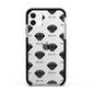 Mastiff Icon with Name Apple iPhone 11 in White with Black Impact Case