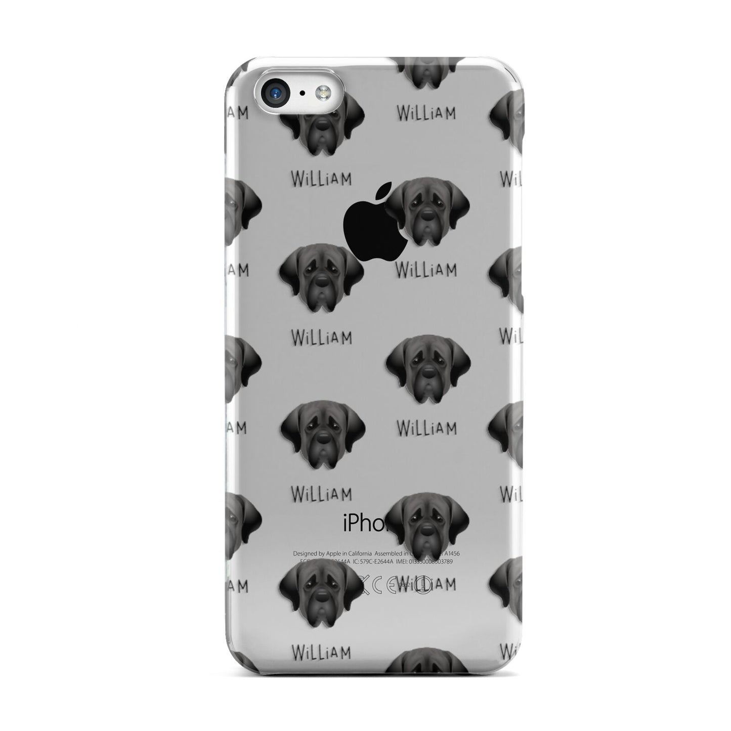 Mastiff Icon with Name Apple iPhone 5c Case