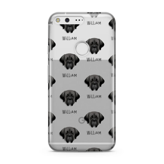 Mastiff Icon with Name Google Pixel Case