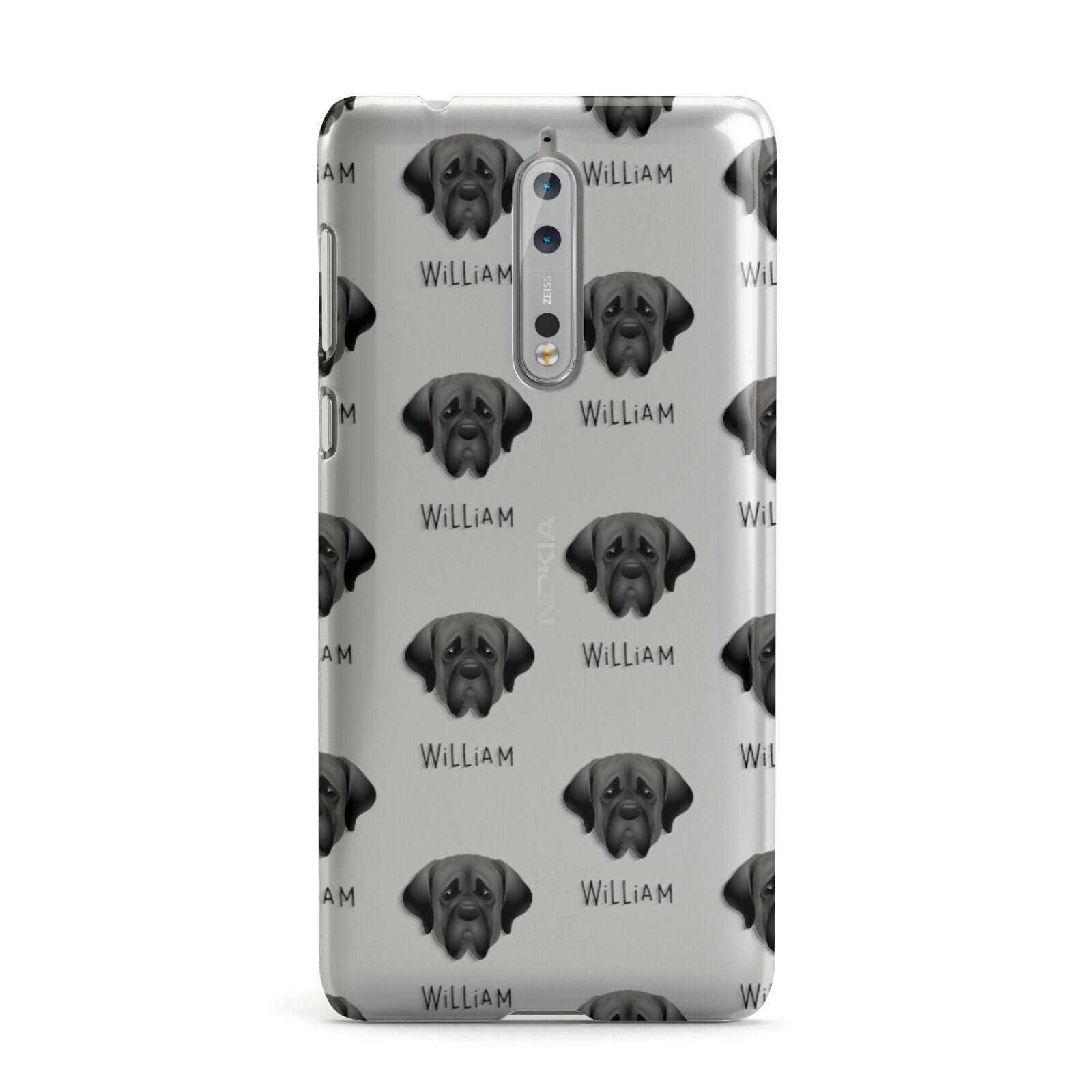 Mastiff Icon with Name Nokia Case