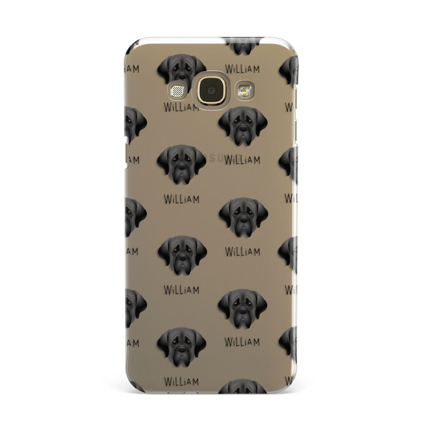 Mastiff Icon with Name Samsung Galaxy A8 Case