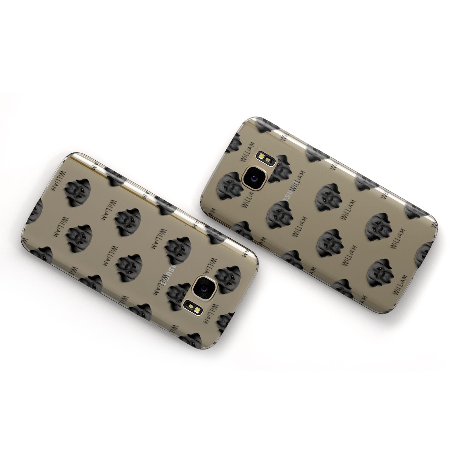 Mastiff Icon with Name Samsung Galaxy Case Flat Overview