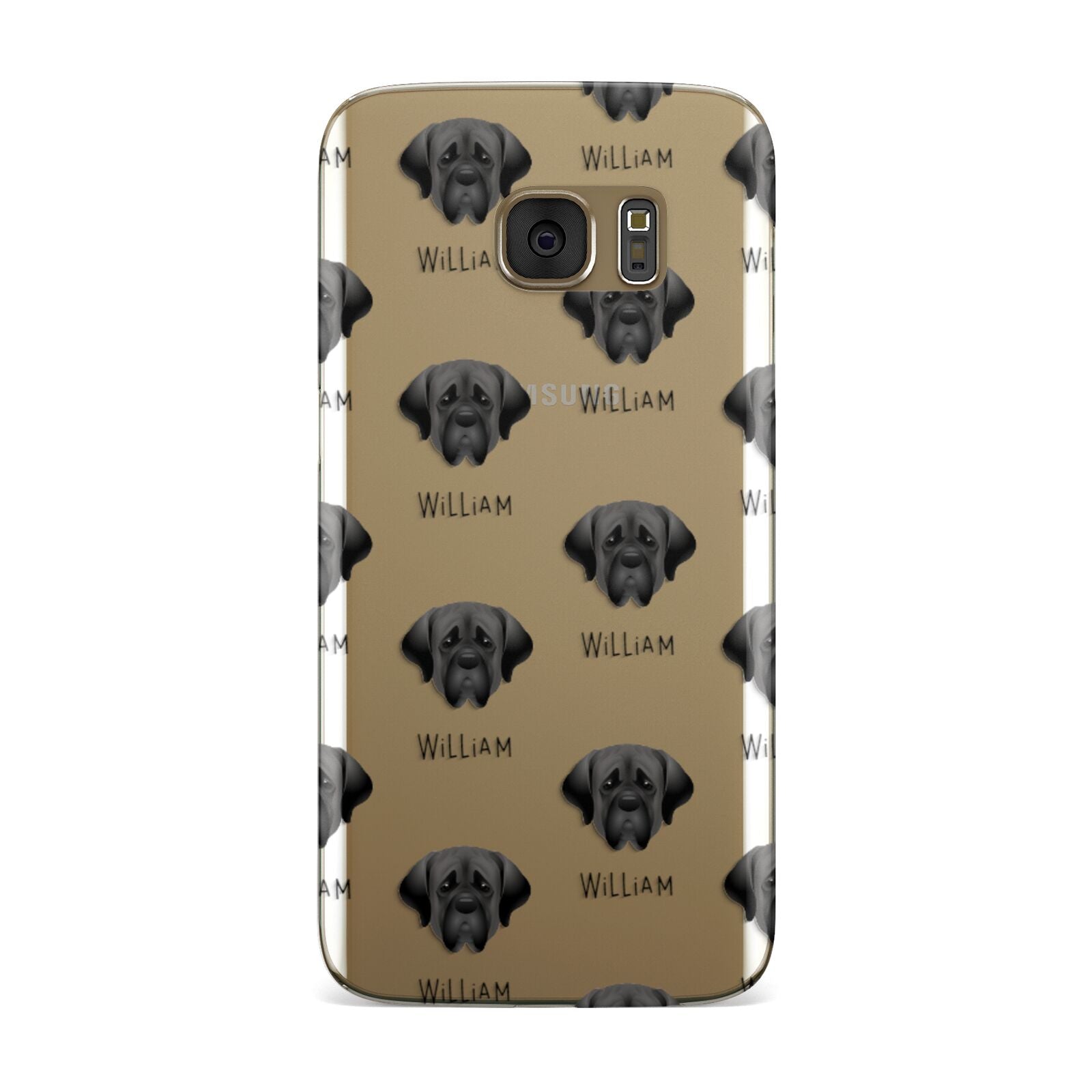 Mastiff Icon with Name Samsung Galaxy Case