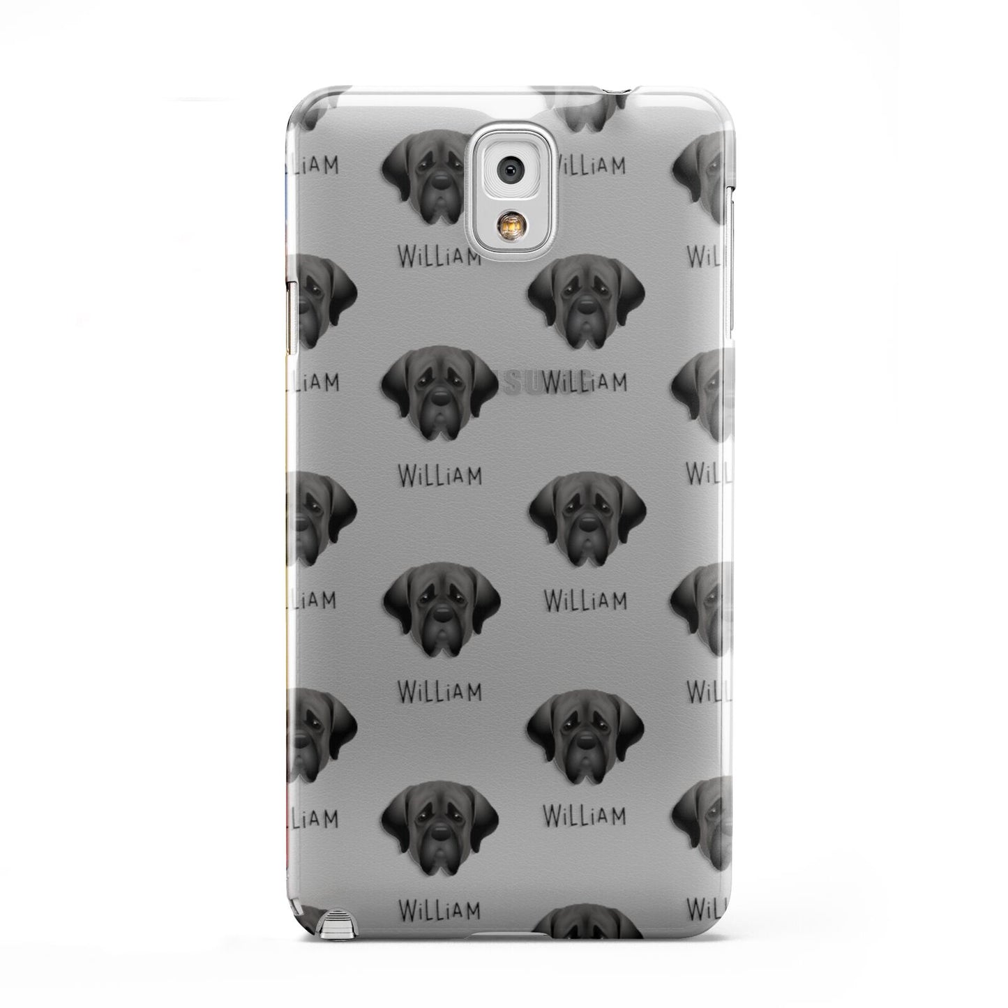 Mastiff Icon with Name Samsung Galaxy Note 3 Case