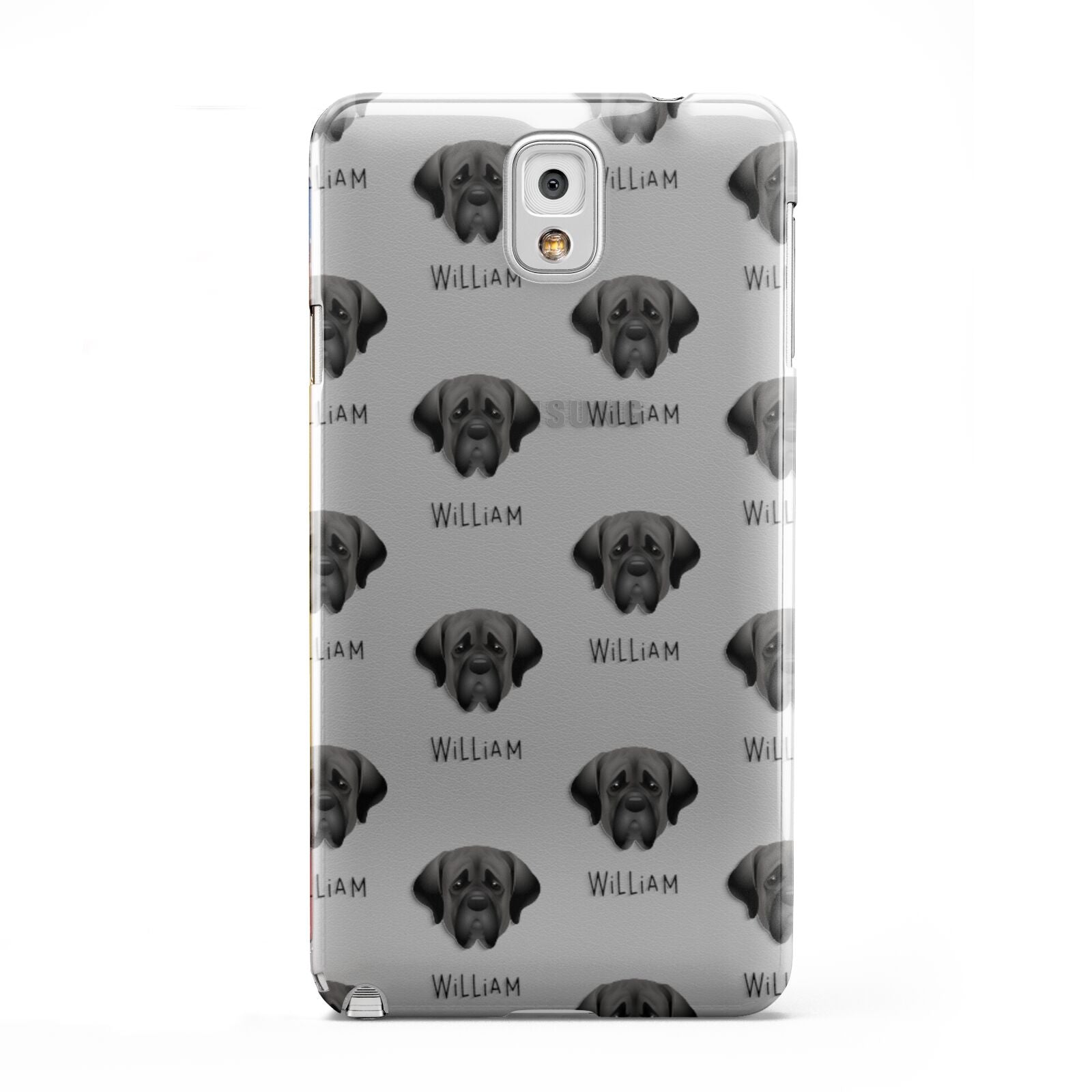 Mastiff Icon with Name Samsung Galaxy Note 3 Case