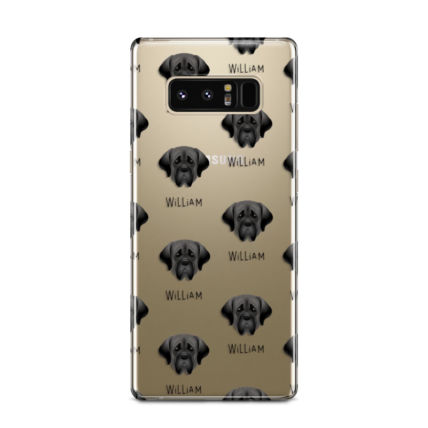 Mastiff Icon with Name Samsung Galaxy Note 8 Case