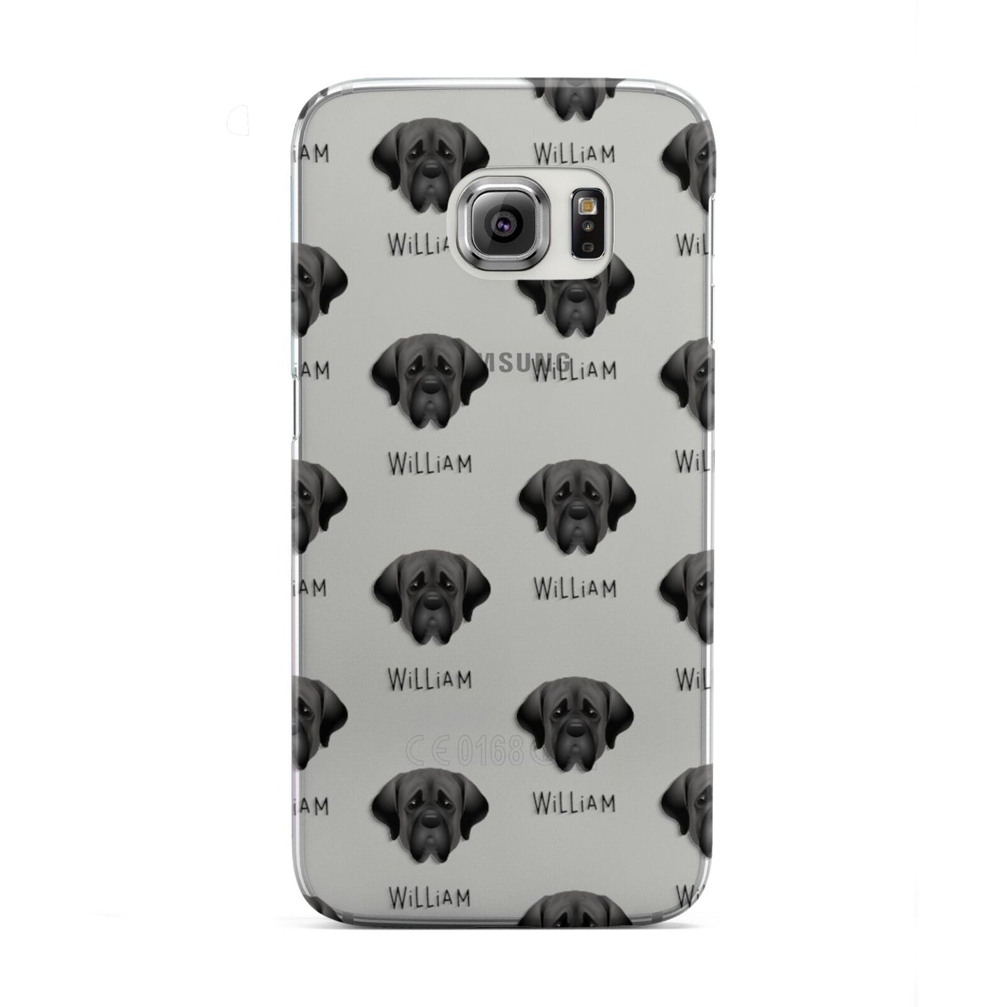 Mastiff Icon with Name Samsung Galaxy S6 Edge Case