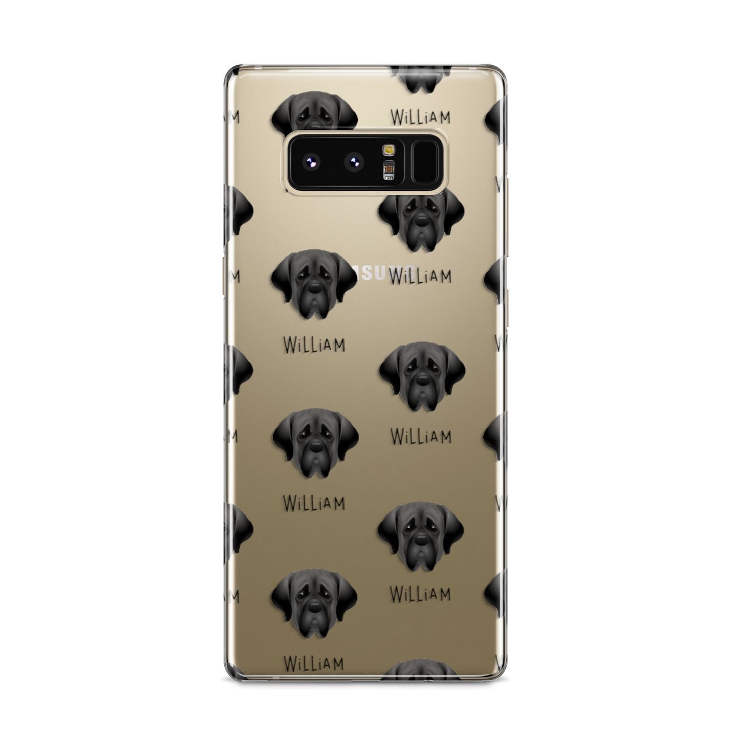 Mastiff Icon with Name Samsung Galaxy S8 Case