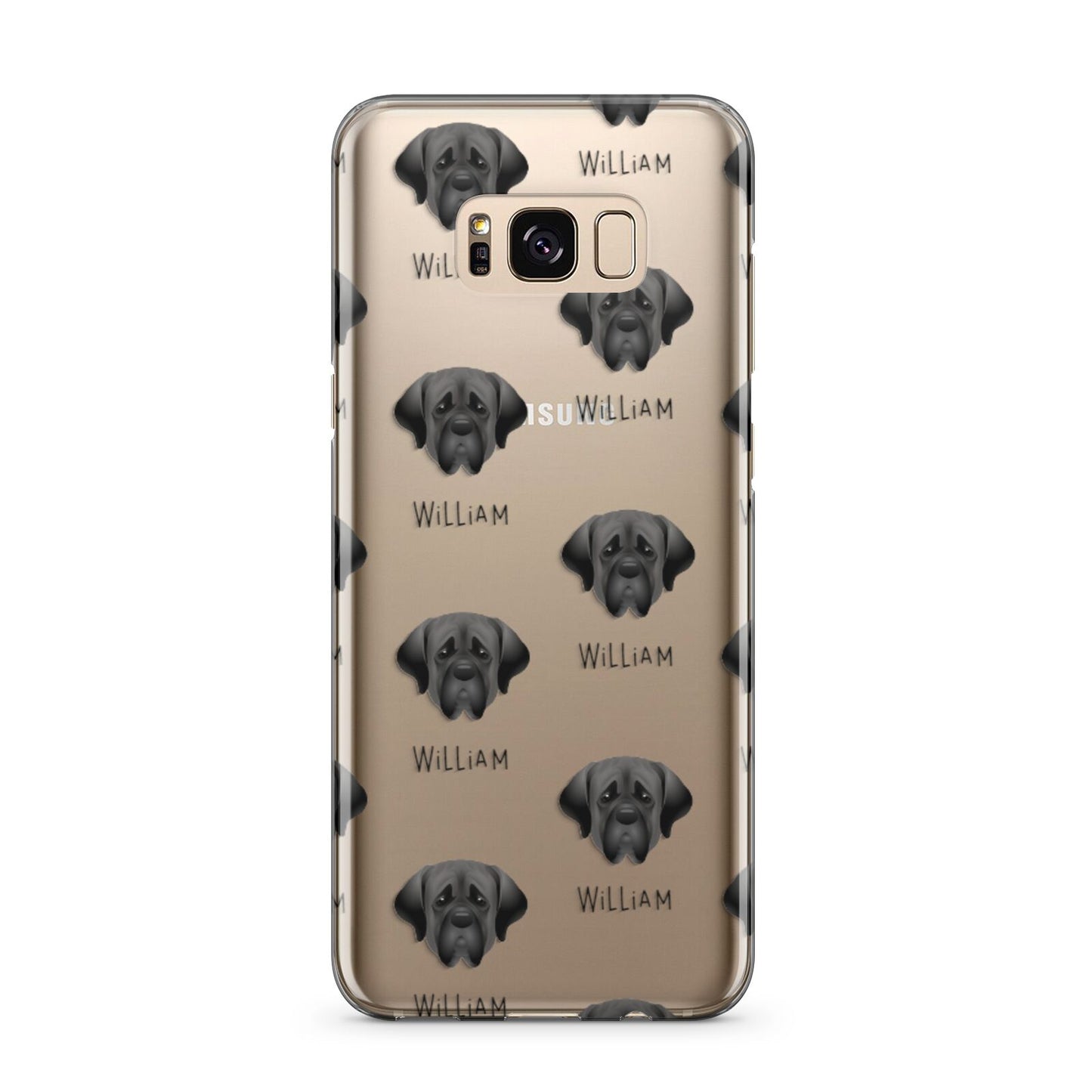Mastiff Icon with Name Samsung Galaxy S8 Plus Case