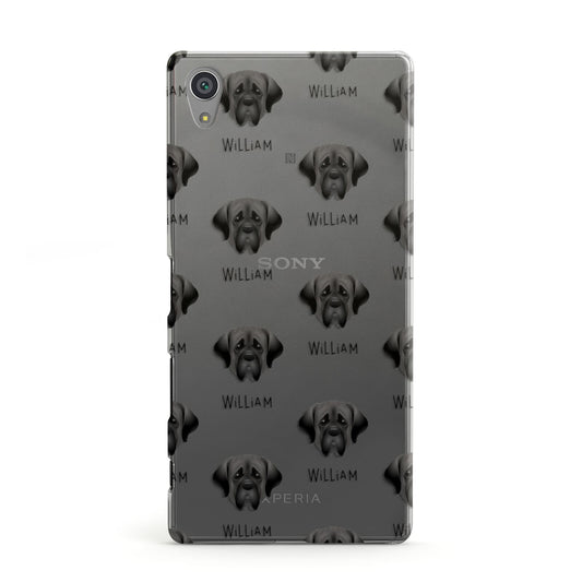 Mastiff Icon with Name Sony Xperia Case