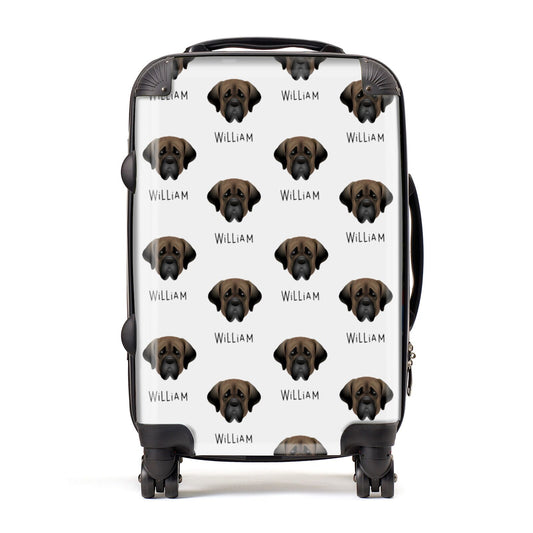 Mastiff Icon with Name Suitcase