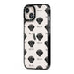 Mastiff Icon with Name iPhone 13 Black Impact Case Side Angle on Silver phone