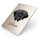 Mastiff Personalised Apple iPad Case on Gold iPad Side View