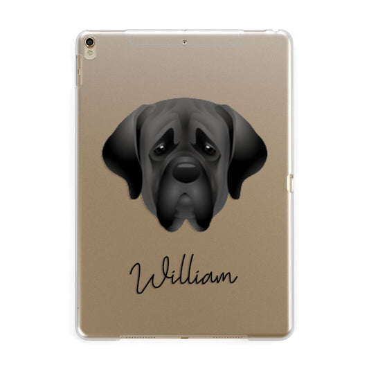 Mastiff Personalised Apple iPad Gold Case