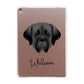 Mastiff Personalised Apple iPad Rose Gold Case