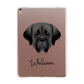 Mastiff Personalised Apple iPad Rose Gold Case
