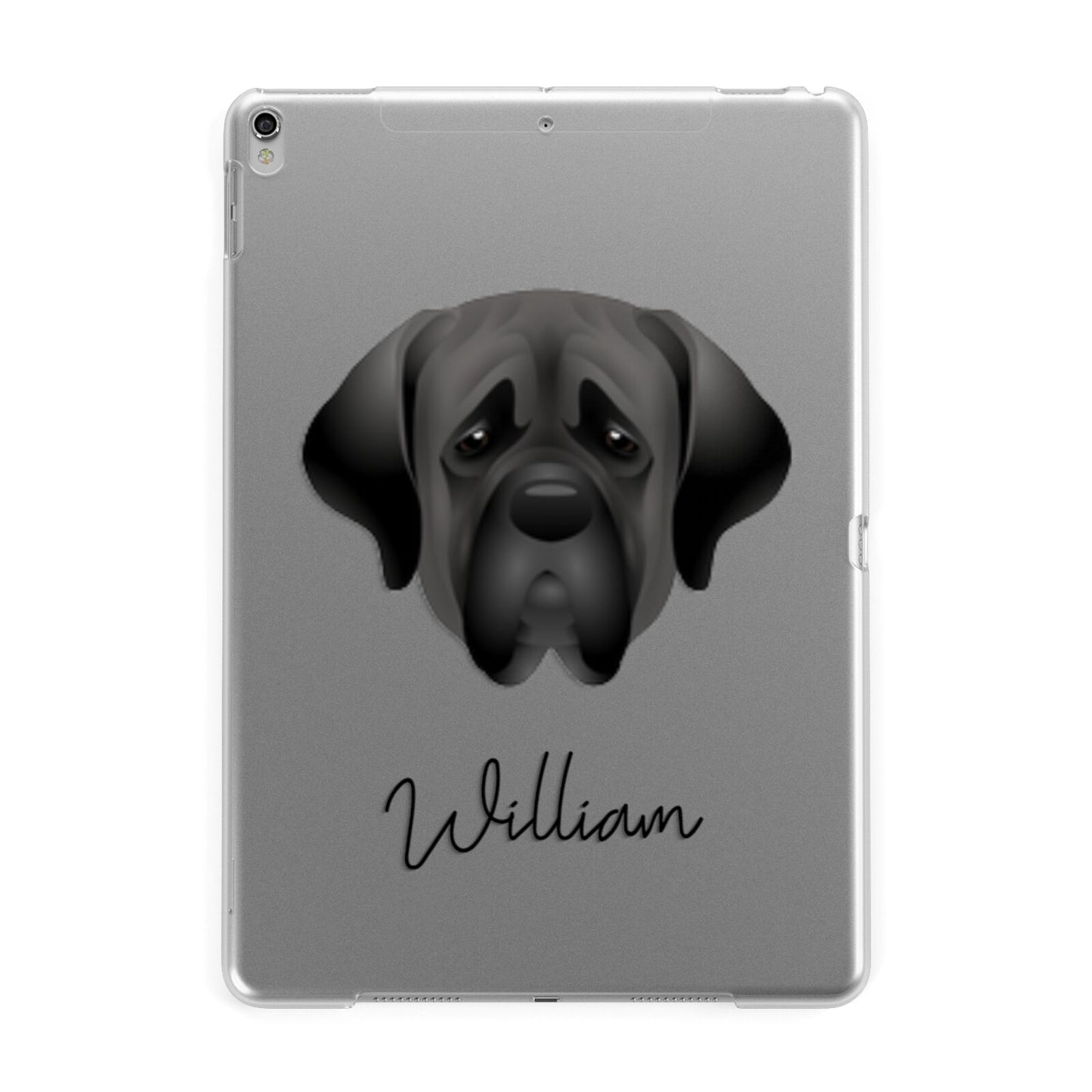 Mastiff Personalised Apple iPad Silver Case