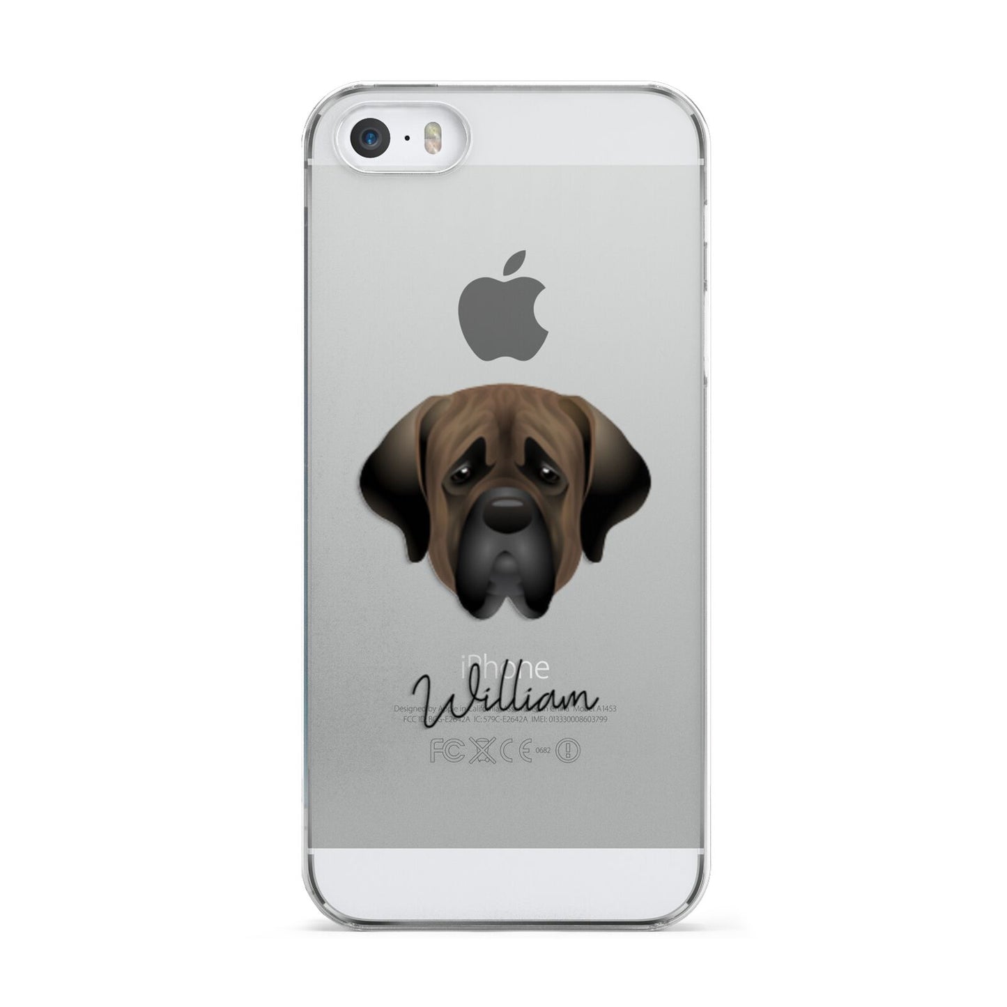 Mastiff Personalised Apple iPhone 5 Case