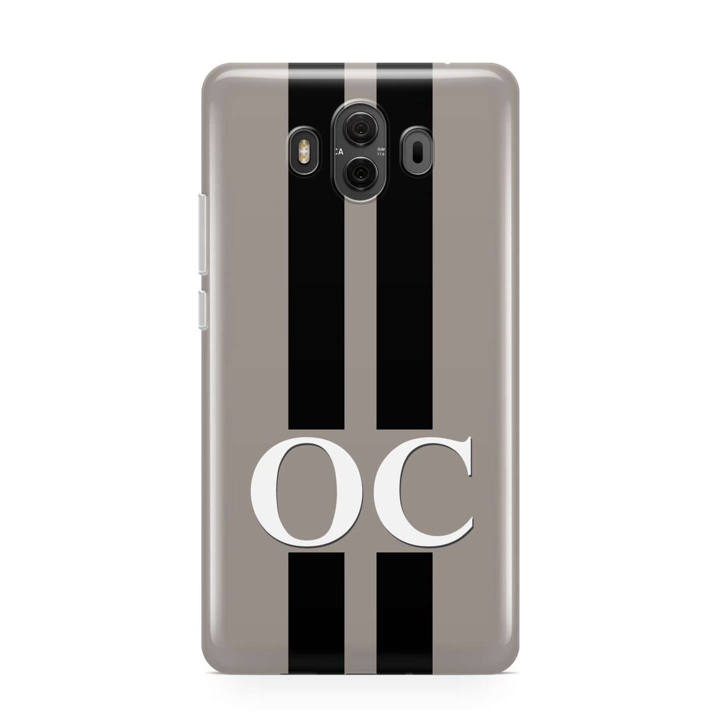 Mauve Personalised Initials Huawei Mate 10 Protective Phone Case