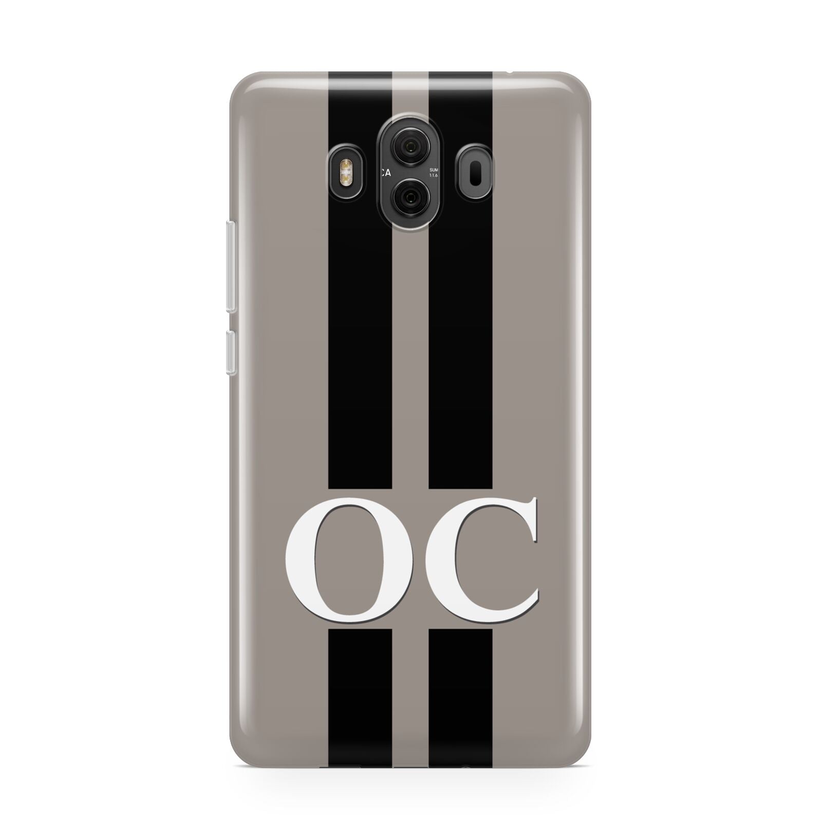 Mauve Personalised Initials Huawei Mate 10 Protective Phone Case