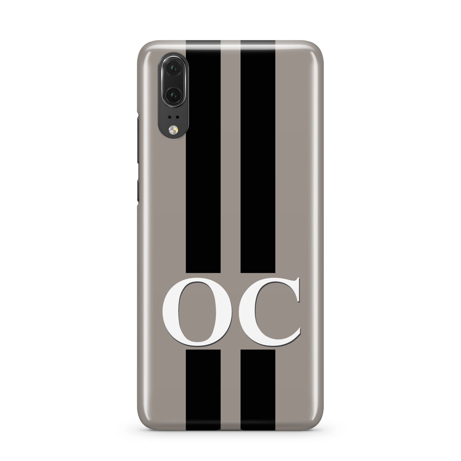 Mauve Personalised Initials Huawei P20 Phone Case