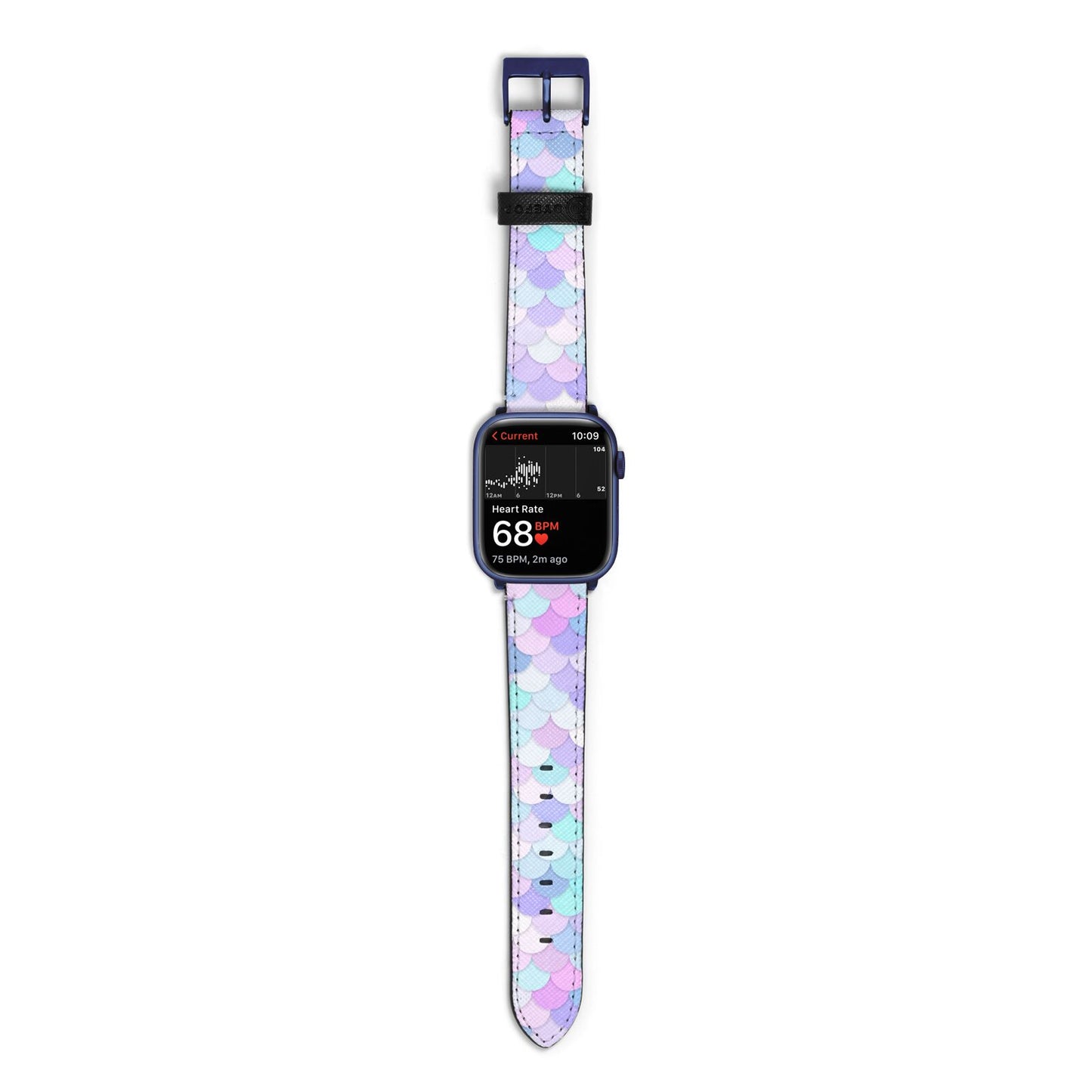 Mermaid Apple Watch Strap Size 38mm with Blue Hardware