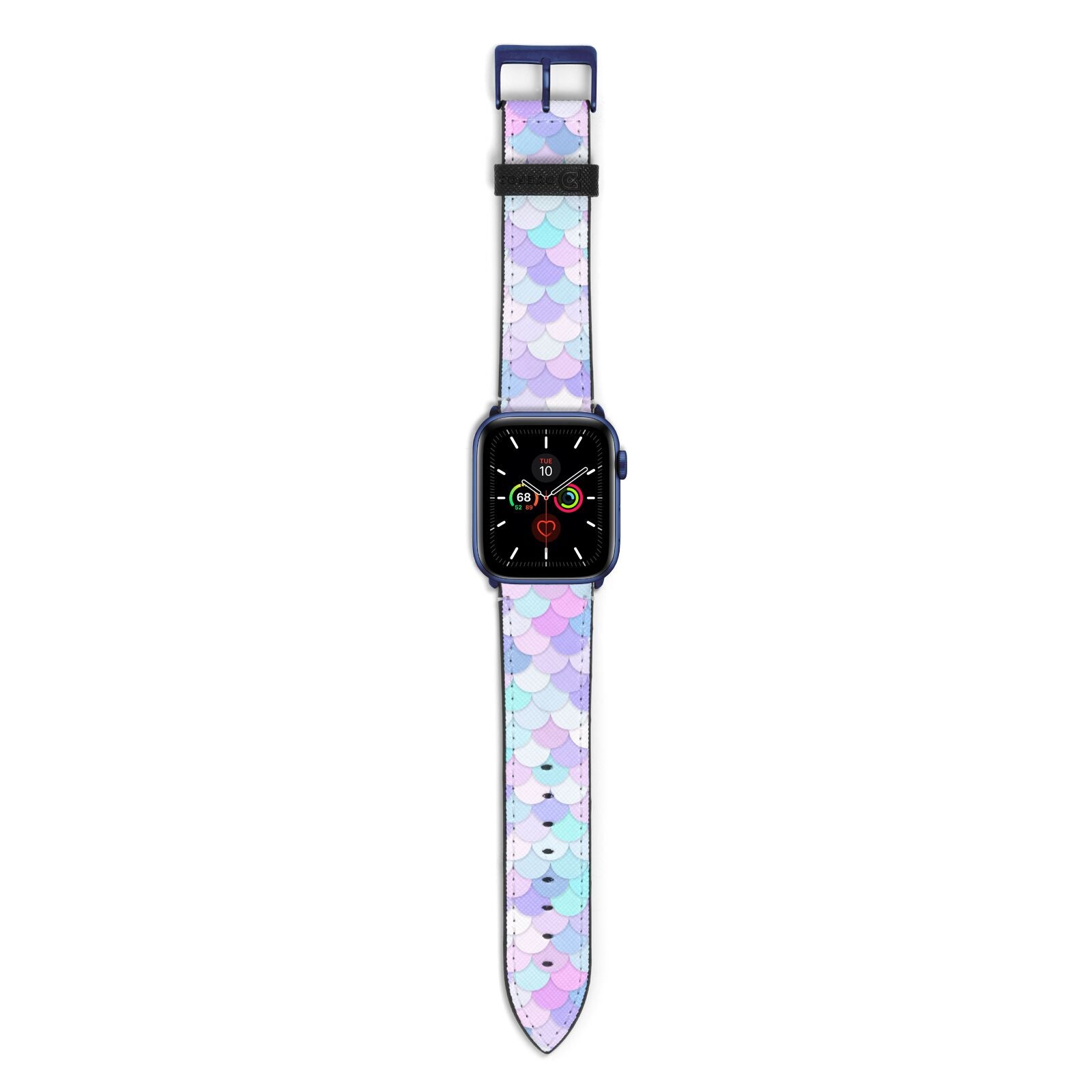 Mermaid Apple Watch Strap with Blue Hardware