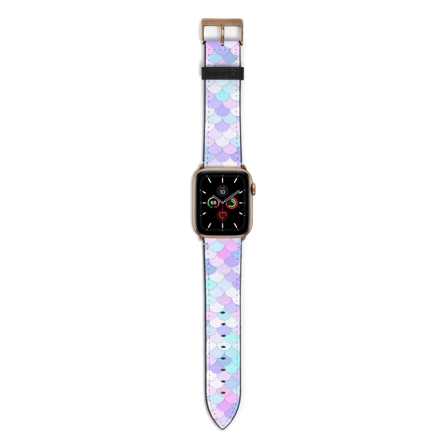 Mermaid Apple Watch Strap with Gold Hardware