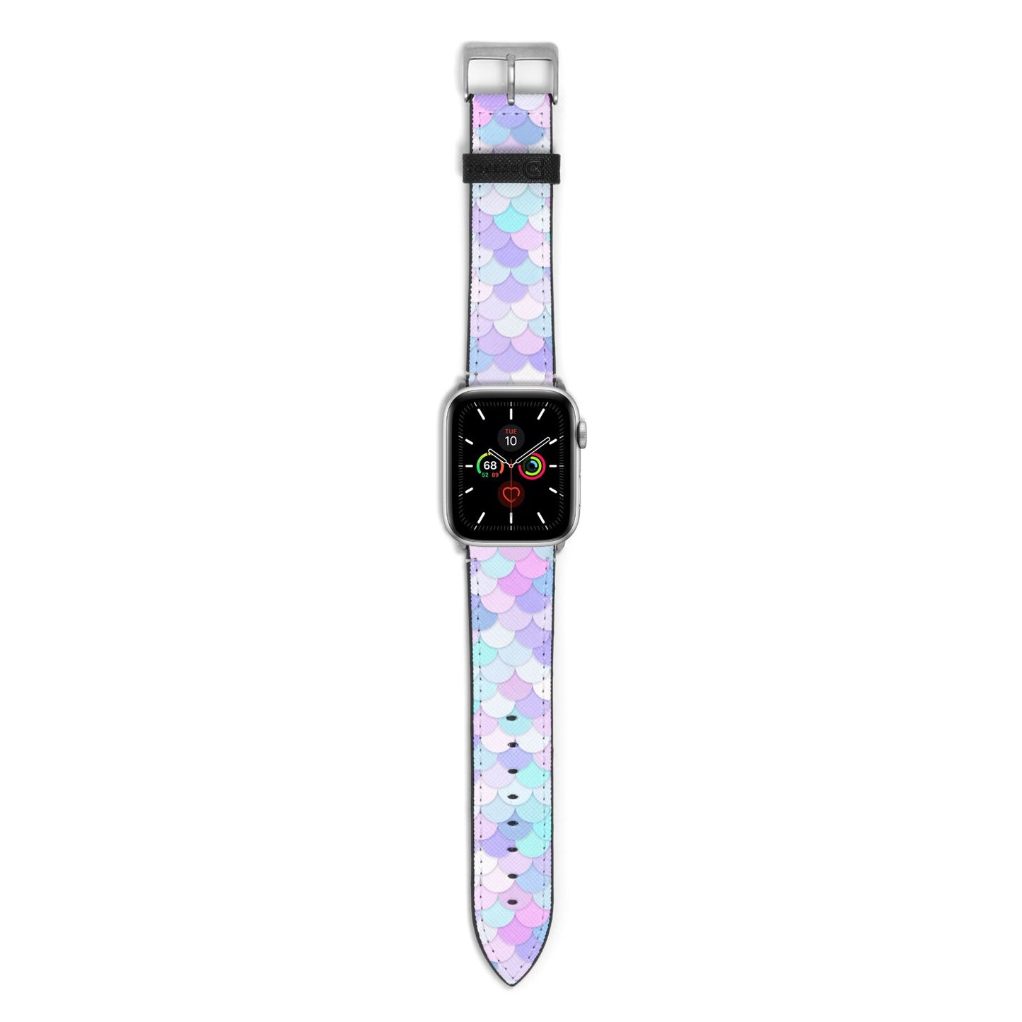 Mermaid Apple Watch Strap with Silver Hardware
