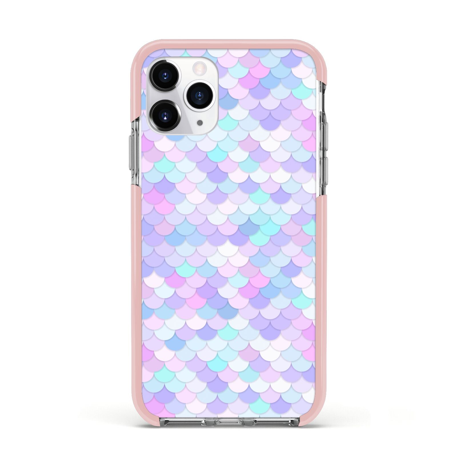 Mermaid Apple iPhone 11 Pro in Silver with Pink Impact Case