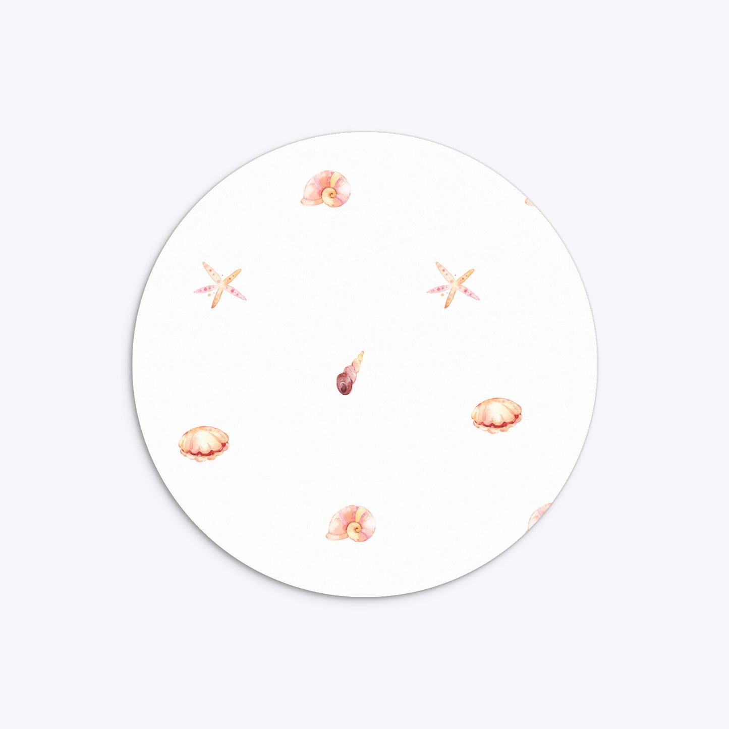 Mermaid Personalised Happy Birthday Circle 5 25x5 25 Invitation Matte Paper Back Image