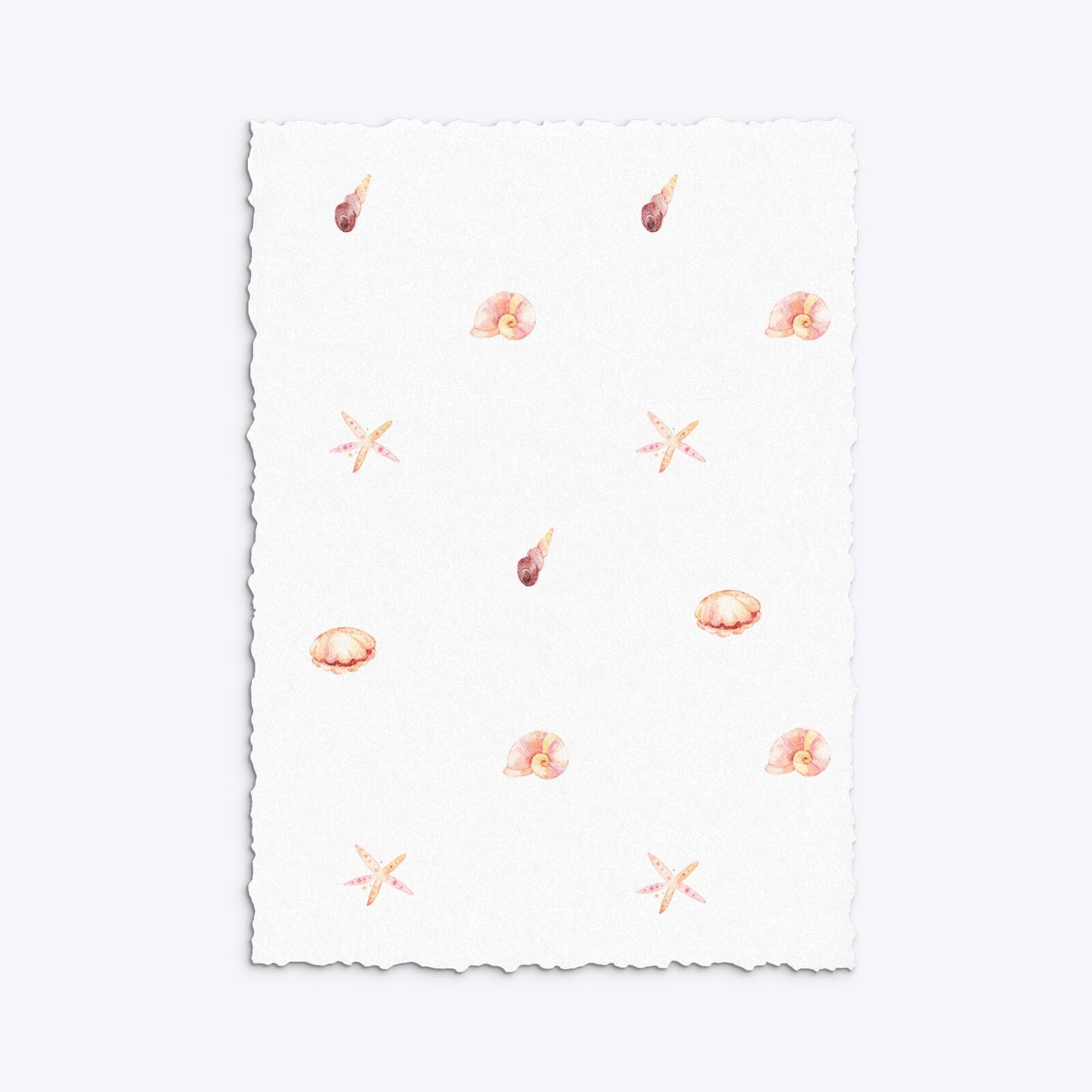 Mermaid Personalised Happy Birthday Deckle Invitation Glitter Back Image