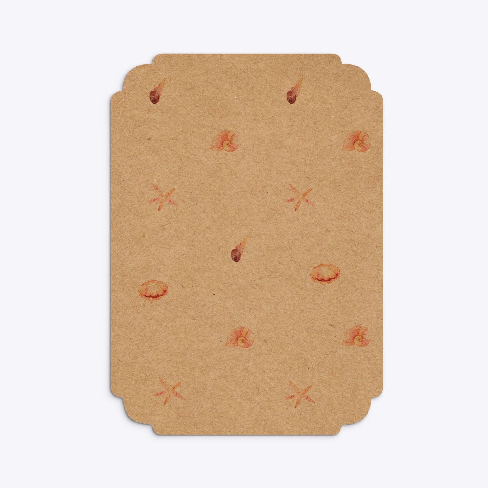 Mermaid Personalised Happy Birthday Deco Invitation Kraft Back Image