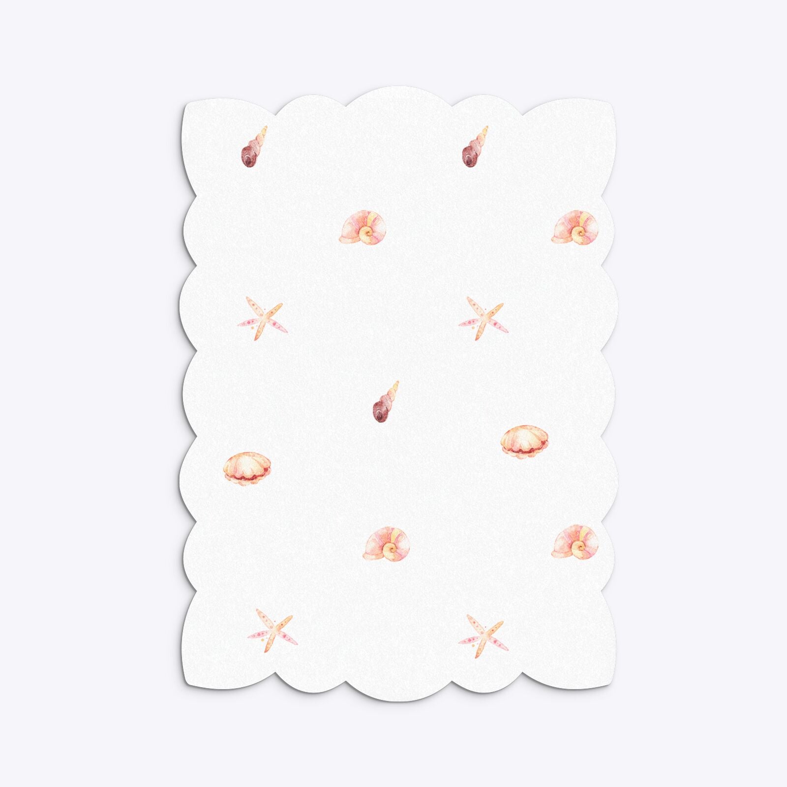 Mermaid Personalised Happy Birthday Petal Invitation Glitter Back Image