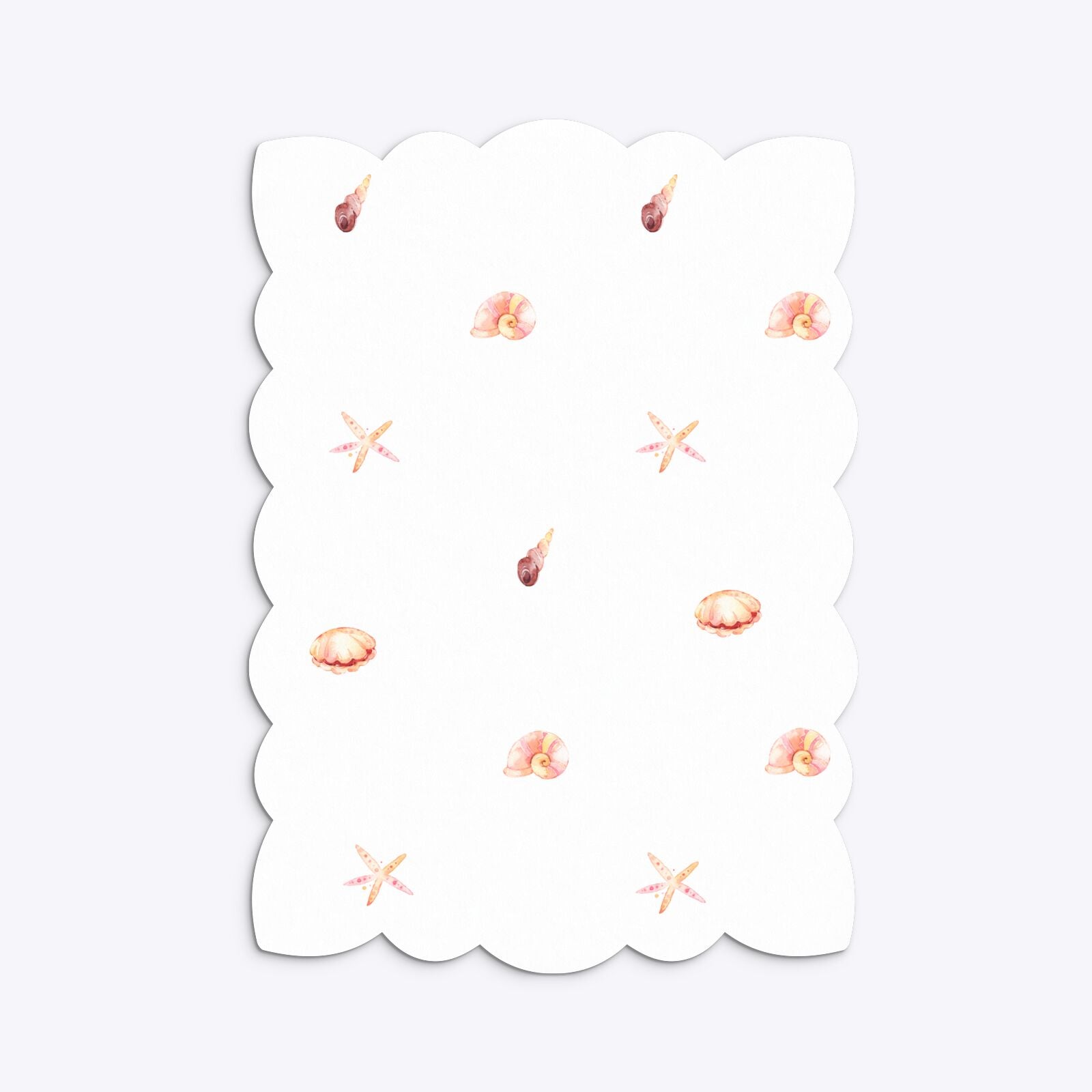 Mermaid Personalised Happy Birthday Petal Invitation Matte Paper Back Image