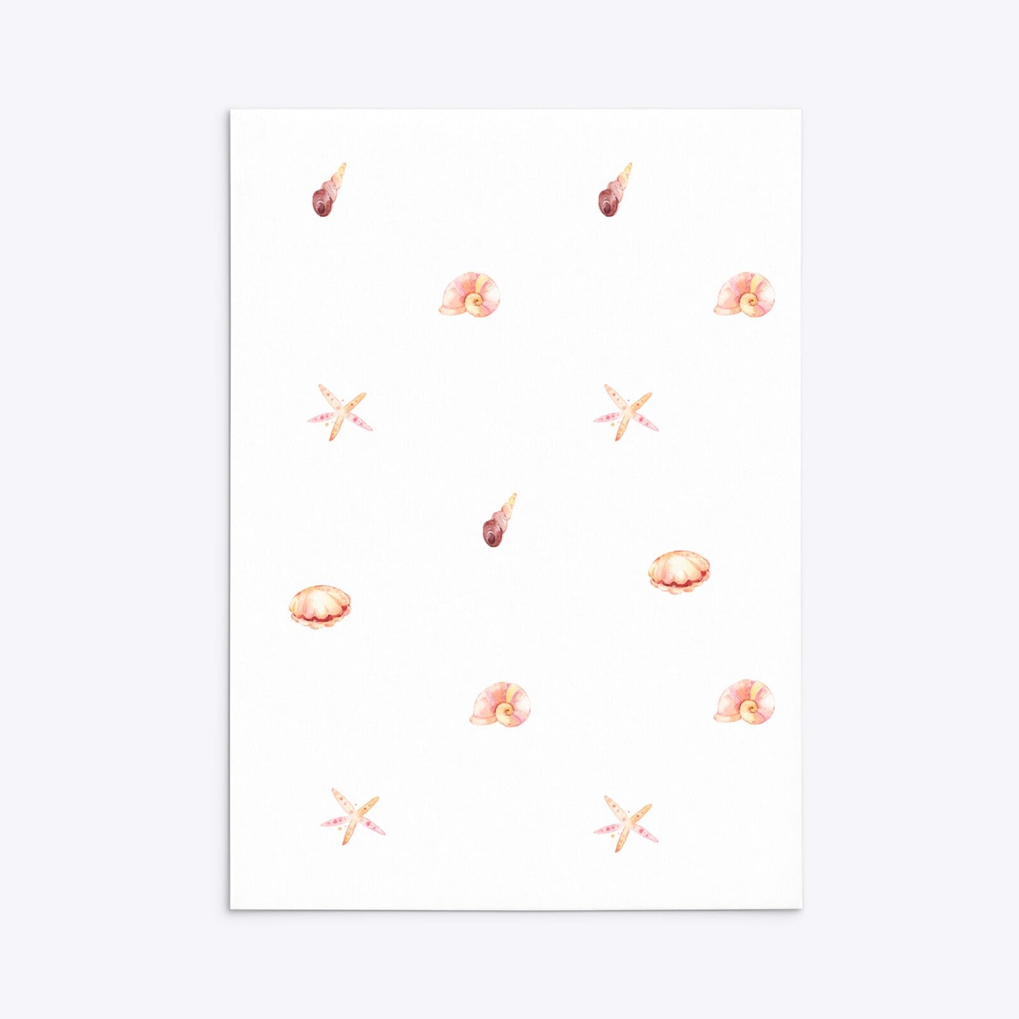 Mermaid Personalised Happy Birthday Rectangle Invitation Matte Paper Back Image