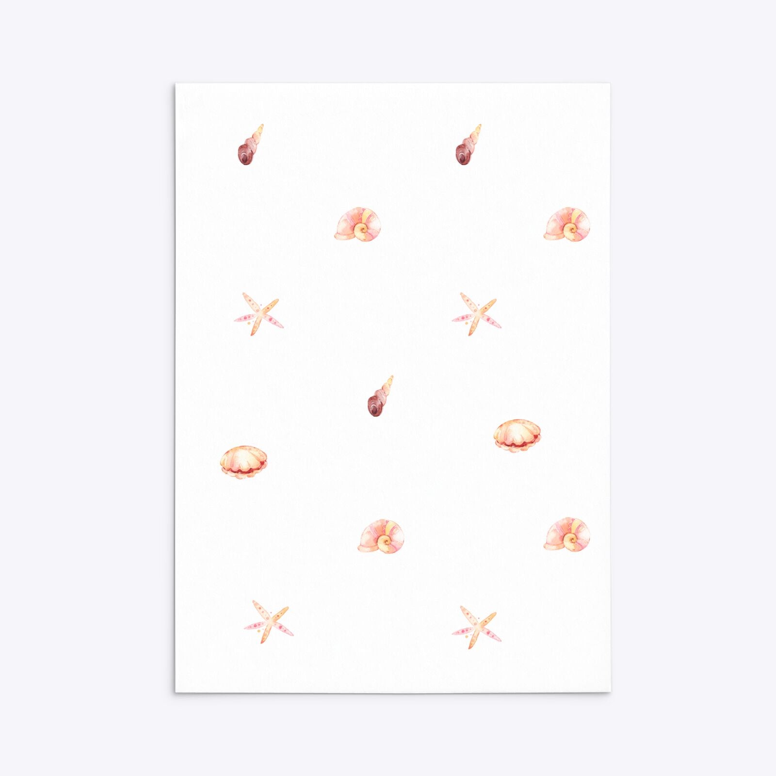 Mermaid Personalised Happy Birthday Rectangle Invitation Matte Paper Back Image