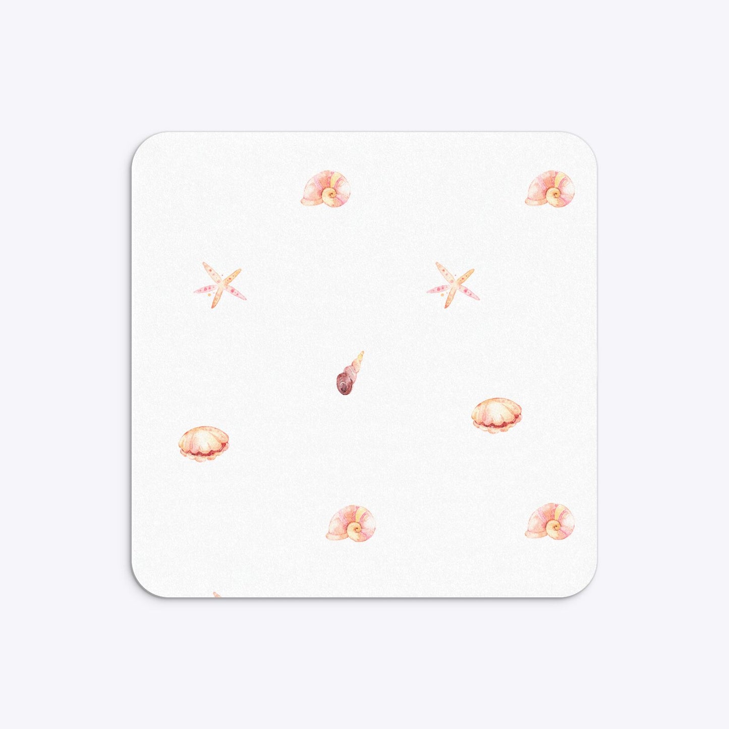 Mermaid Personalised Happy Birthday Rounded 5 25x5 25 Invitation Glitter Back Image