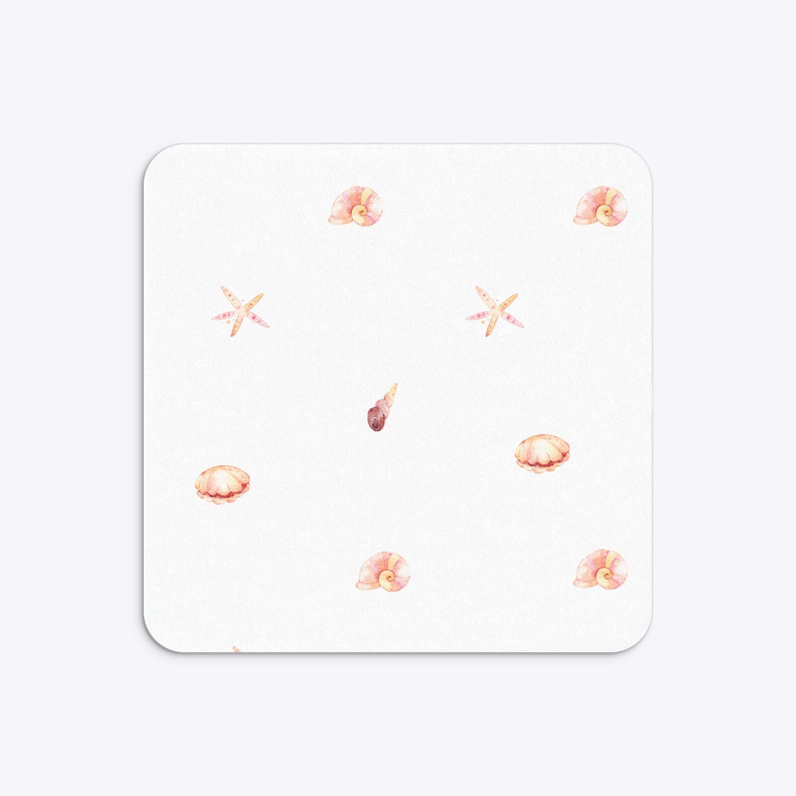 Mermaid Personalised Happy Birthday Rounded 5 25x5 25 Invitation Glitter Back Image