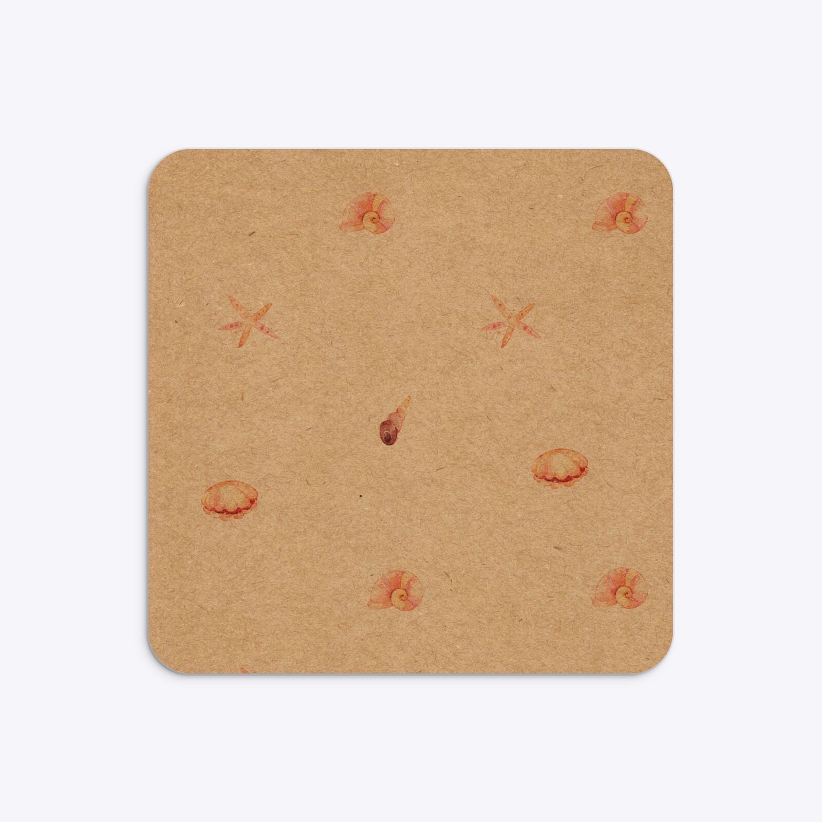 Mermaid Personalised Happy Birthday Rounded 5 25x5 25 Invitation Kraft Back Image