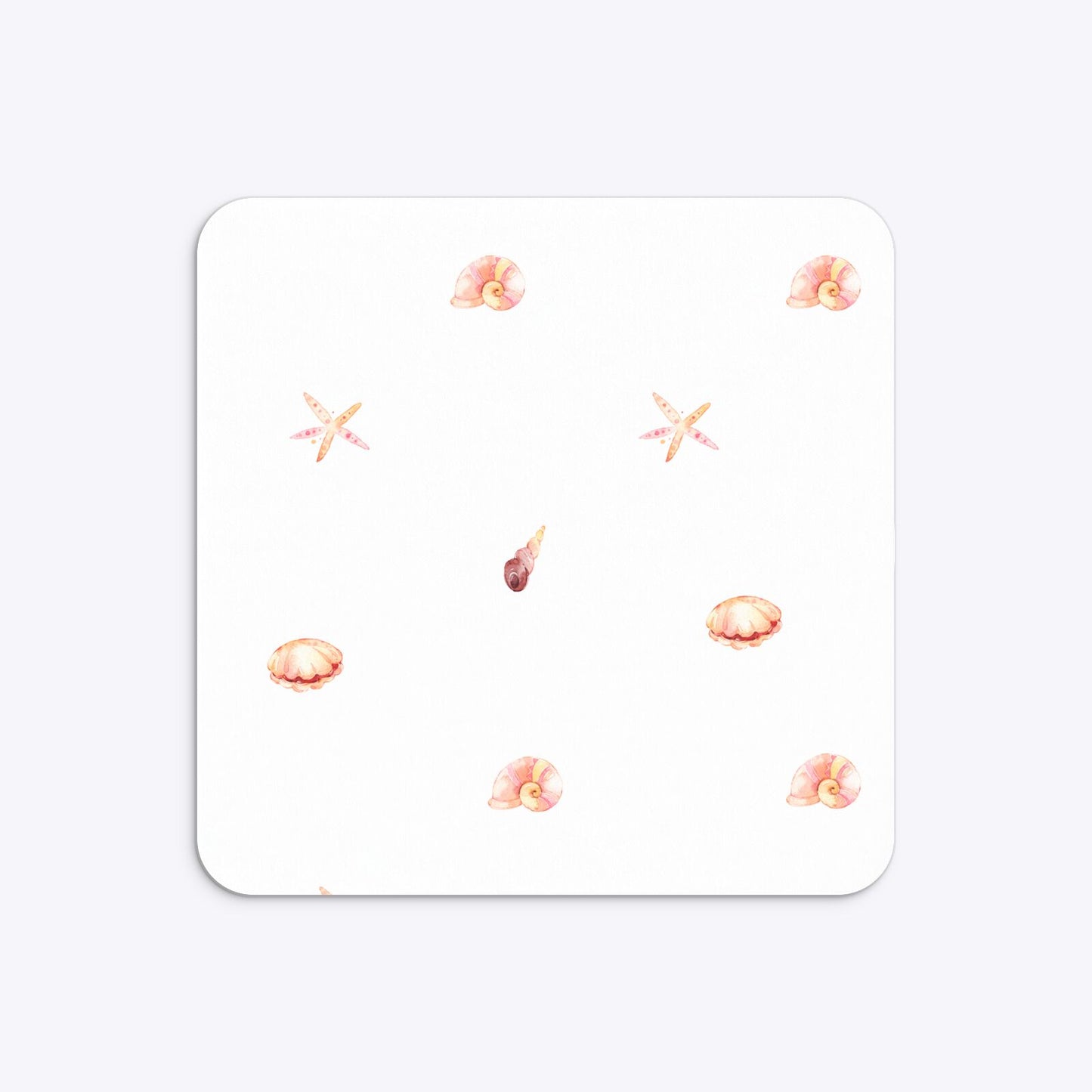 Mermaid Personalised Happy Birthday Rounded 5 25x5 25 Invitation Matte Paper Back Image