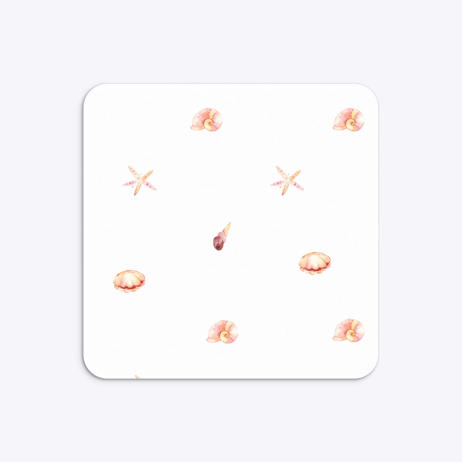 Mermaid Personalised Happy Birthday Rounded 5 25x5 25 Invitation Matte Paper Back Image